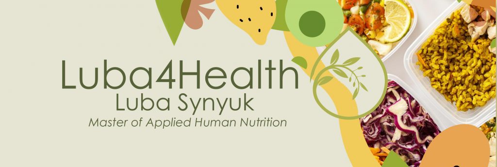 Luba4Health Luba Synyuk Master of Applied Human Nutrition
